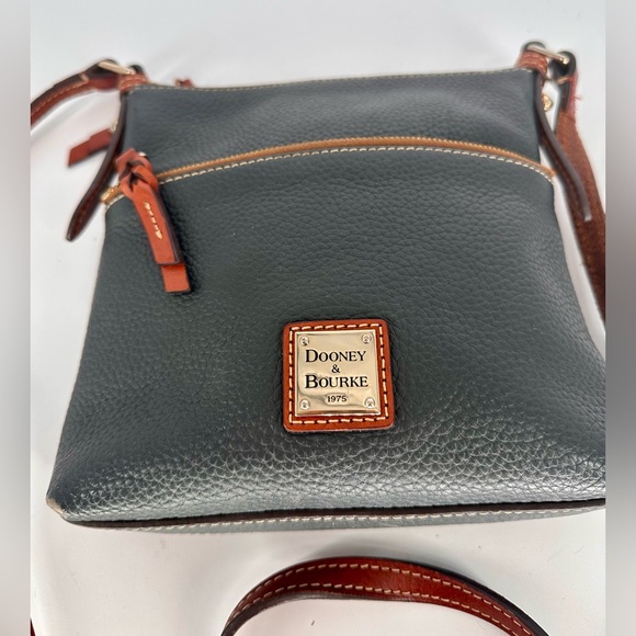 Dooney & Bourke Navy Leather Crossbody Bag - Picture 4 of 15